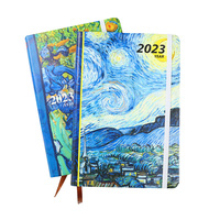 Papeterie rechargeable pour enfants, dessin animé, jordan uni van gogh, sublimation personnalisée, carnet de notes a5, couverture en cuir en vrac