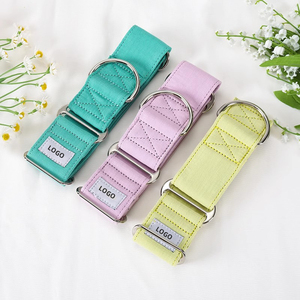 Cintas de algodón puro para collar de mascota con patrón sólido táctico personalizado para caballo perro Whippet Greyhound <span class=keywords><strong>Doberman</strong></span> ajustable ensanchado - Product Image 1