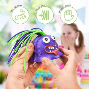 Jouet fantaisie amusant en plastique, monstre qui crie en pressant, avec fonction vocale et musicale, anti-stress, boîte surprise pour enfants - Product Image 4