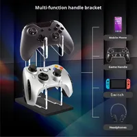 Acrylique PS4/PS5 contrôleur sans fil présentoir Double Transparent bureau support universel casque cintre matière plastique