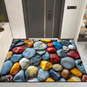 <span class=keywords><strong>Tapis</strong></span> d'entrée antidérapant avec support en caoutchouc absorbant à l'avant - Product Image 1