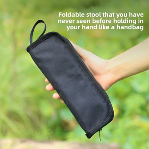 Portable Foldable Aluminum <b>Stool</b> Outdoor Camping Chair Oxford Fabric Square Design Minimalist Style Casual Use - Product Image 3