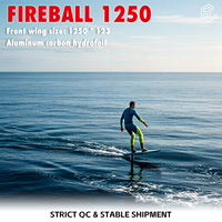 Axis Foil Fireball 1250 en fibre de carbone avec mât en aluminium pour sports nautiques, surf, SUP, wingfoil, kitesurf et hydrofoil