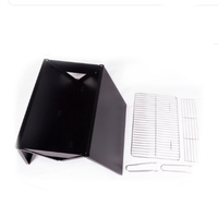 Barbecue au charbon de bois portable en fer, pliable, de forme X, moderne et luxueux