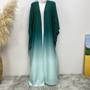 6750 #   Abaya ouverte tendance pour femmes, style Dubaï, Moyen-Orient, mode musulmane, robe kimono, vêtements, vente en gros, personnalisation - Product Image 2