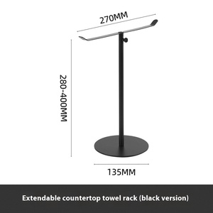 Portasciugamani mentale a forma di T a forma di verticale per uso domestico portasciugamani <span class=keywords><strong>da</strong></span> bagno in metallo resistente - Product Image 6