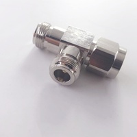 Adaptateur coaxial RF étanche IP67 à 3 voies, prise N mâle vers double prise N femelle, connecteur en forme de T