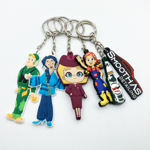 3D PVC Cute Anime <strong>Pokemoned</strong> Keychain Custom Cartoon Character Silicon <strong>Keyring</strong> for Promotional Use for Bags Cars Keychains - Product Image 2