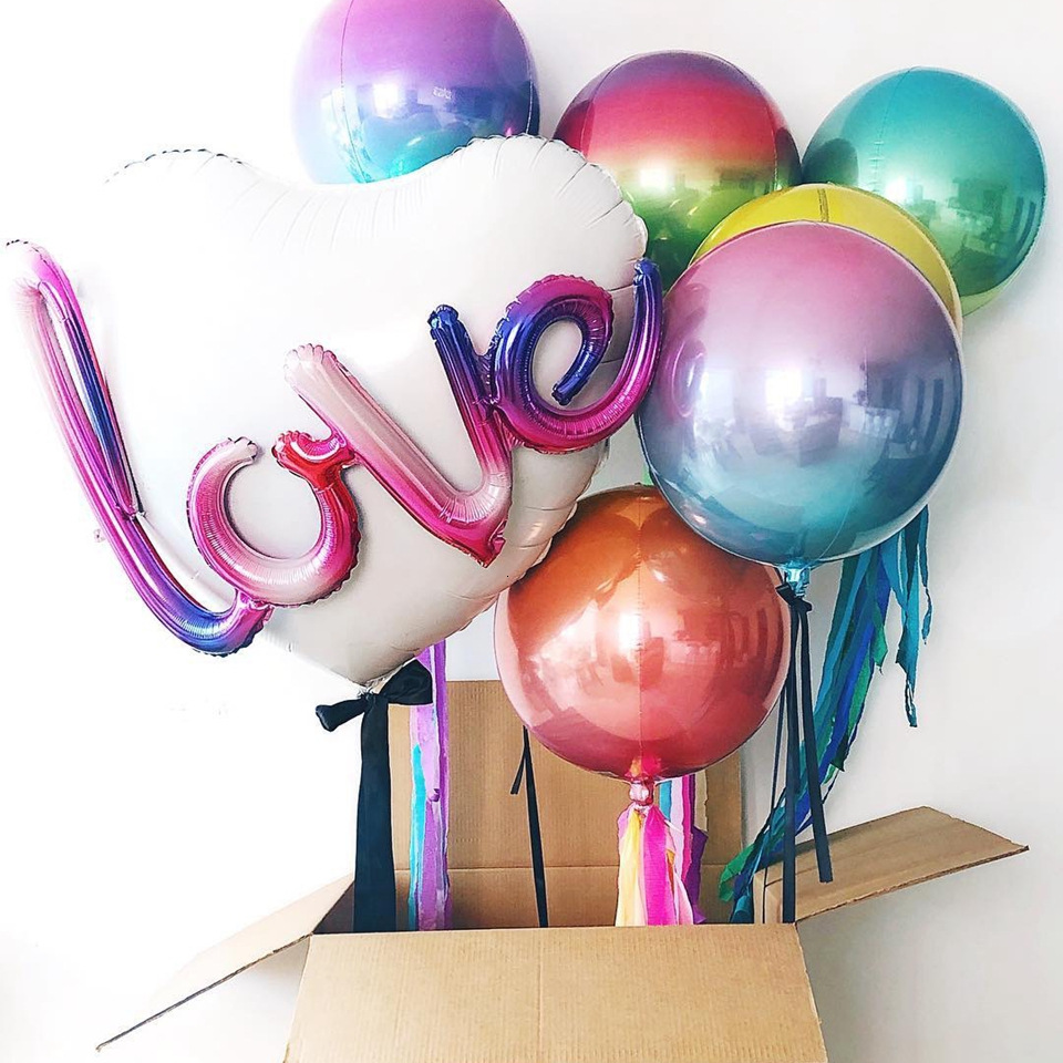 Воздушный шарик Globos-al-por-Large из фольги 3D для дня рождения, поставщик шаров из розовой, золотой, серебряной, черной фольги, украшения для вечеринки, шарик из фольги 4D