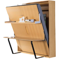 Quincaillerie murale invisible pour lit escamotable électrique double couche multifonctionnelle avec panneau de bois Accessoire
