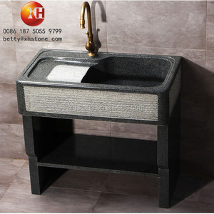 Duratub — plateau à linge en pierre de granit gris naturel, poli, Style occidental, avec planche à laver, pour le lavage du linge - Product Image 3