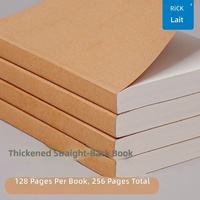 Cahiers en papier kraft lignés personnalisables Wright - Formats A4/A5/B5 - Utilisation au bureau/En bloc-notes/Dans un journal - Cadeau