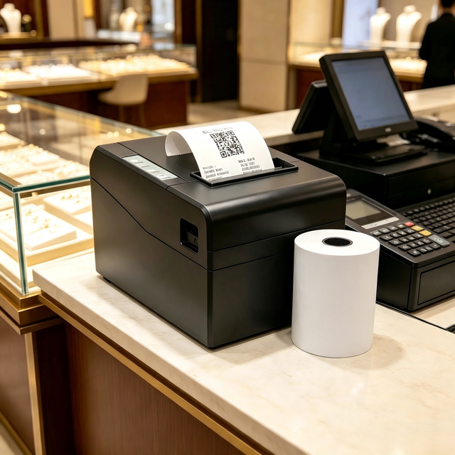 80mm Direct Thermal POS Printer for Receipt Printing in Supermarket Restaurant Retail Use with USB Interface in Stock