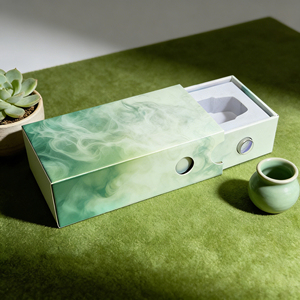 קופסאות אריזה קשיחות מנייר ממוחזר, עמידות בפני ילדים, עם סגירה מגנטית, לאביזרי עישון ומאדה. - Product Image 5