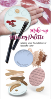 Palette de mélange de maquillage en silicone de haute qualité avec logo personnalisé Modèle ACC-059 Outils cosmétiques