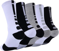 Chaussettes de sport pour hommes Elite, respirantes, à séchage rapide, antibactériennes, écologiques, en coton, avec coussinets de compression