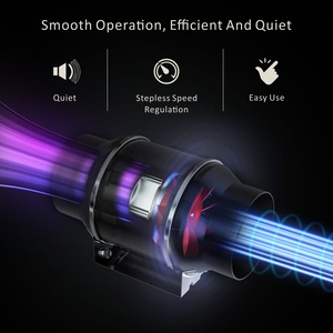 Yên Tĩnh 8 Inch 553 CFM Duct <span class=keywords><strong>Fan</strong></span> Với Nhiệt Độ Độ Ẩm Điều Khiển-EU Cắm Thông Gió Quạt Thông Gió Cho Phát Triển Lều Hydroponics - Product Image 3