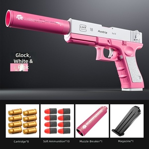 Giocattolo da Tiro con Clip EVA, Caricamento Manuale, Pistola in Plastica con Proiettili Morbidi e Espulsione del Bossolo - Product Image 2
