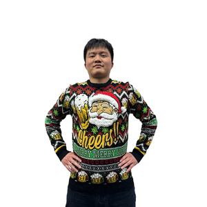 2025 производитель, рождественский джемпер на заказ, вязаный праздничный свитер унисекс - Product Image 6