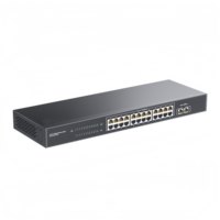 Commutateur métallique POE Gigabit 24 ports dédié aux accessoires de vidéosurveillance du système de caméra de vidéosurveillance