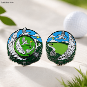 Custom Logo Magnetic <b>Golf</b> Ball Marker with Irregular Shape and Detachable Center Marker for <b>Golf</b> Gifts - Product Image 2