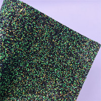 Tissu épais de paillettes de couleur d'halloween, couleurs mélangées colorées pour chaussures