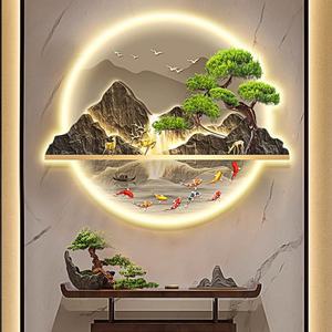 Venta Directa de Fábrica, Arte Decorativo para Paisajes, Impresión UV, Decoración del Hogar, Pintura Acrílica de Paisajes con Diamantes, Arte de Pared con Luces LED - Product Image 4