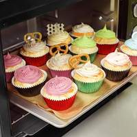 Rosa Folien-Cupcake-Muffinförmchen Standardgröße Backförmchen Premium Fettdicht & Robust