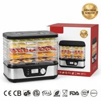 Déshydrateur alimentaire domestique en promotion avec écran LCD numérique, certifié FDA LFGB, pour fruits, viande séchée et friandises pour animaux de compagnie