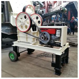 Prix usine Broyeur de pierre de gravier fin PE 250x400 concasseur à mâchoires diesel mobile Gold Ore avec convoyeur - Product Image 2