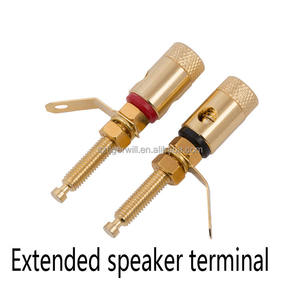 M4 Audio-Terminal-Binde pfosten aus vergoldetem Messing mit Hochstrom-Lautsprecherverstärker-Lautsprecher anschluss mit 4-mm-Bananenbuchse - Product Image 2
