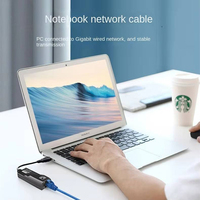 Adaptateur Ethernet Gigabit USB 3.0 Type C vers RJ45 1000 Mbps pour Ordinateur Portable - Câble Externe