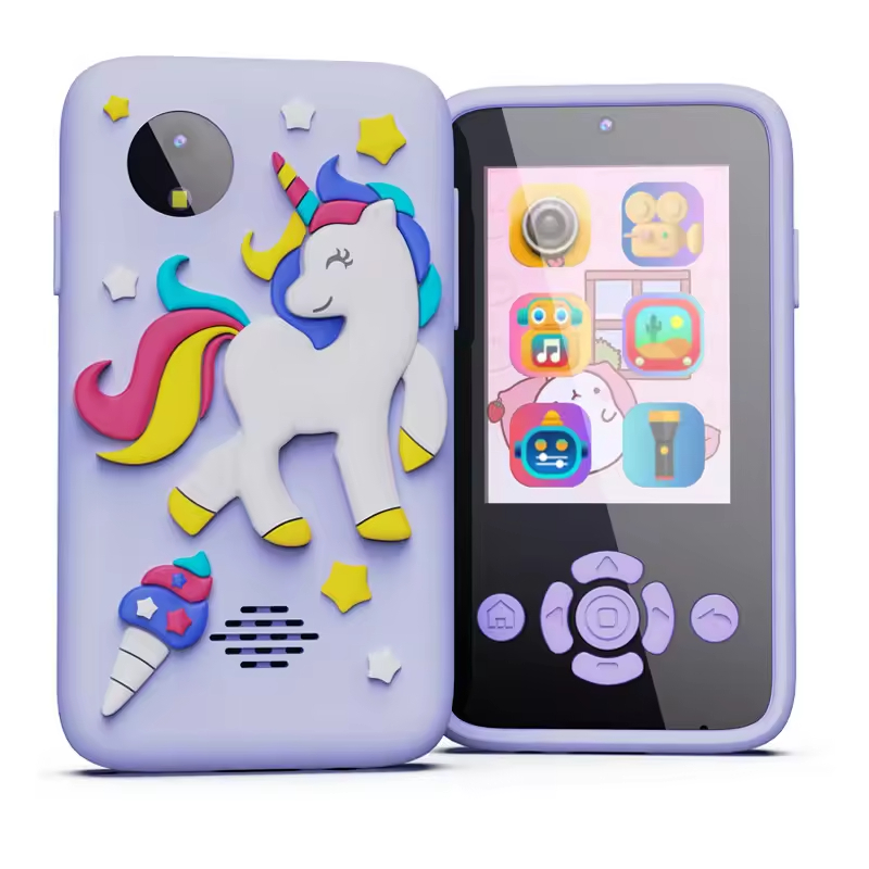 cámara de teléfono móvil para niños violeta