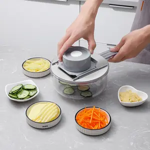Hot quality selling kitchen Multifunctional Vegetable Chopper and fruit cutter outdoor camping and home's cookware set