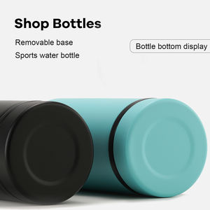 FAYREN Manufacturer Leakproof Removable Base Bouncing <b>Lid</b> Double Wall Stainless Steel Water Bottle <b>With</b> Handle - Product Image 2