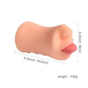 Seksspeeltjes Met Tong Mannelijke Masturbator 3 In 1 Realistische Vagina Vibrator Volwassenen Sex Goederen Pocket Kut