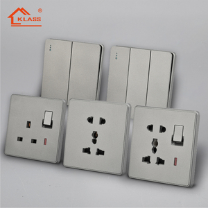 Klass 86 Type Or 250V Interrupteur d'alimentation électrique intérieur Prise murale universelle <span class=keywords><strong>1</strong></span> 2 3 <span class=keywords><strong>4</strong></span> Gang Noir Blanc - Product Image 3