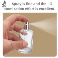 Vente en gros de flacons de parfum en verre de 30 ml avec pulvérisateur, impression sérigraphique, étiquette personnalisée, tube en papier, 100 pièces