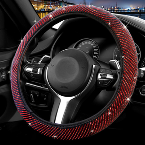 Funda de Cuero para <span class=keywords><strong>Volante</strong></span> de Coche TMST RTS Y0084 para <span class=keywords><strong>Mujer</strong></span>, Bonita, Brillante, <span class=keywords><strong>con</strong></span> Pedrería, Protección, Modelo ACE 1998-2016 - Product Image 6