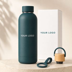 Custom 500Ml Drink Stainless Steel Double Wall Vacuum Insulated Tumbler Flask Thermal Rubber Matte <b>Sports</b> <b>Water</b> <b>Bottle</b> - Product Image 1