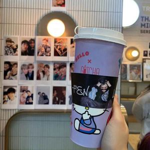 Custom <b>Printed</b> logo Cup Holder and Thick Cardboard Paper air Holder Kpop <b>Coffee</b> Cupsleeve - Product Image 1