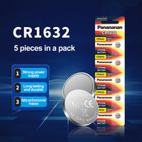 CR1632 Buttery, Cinco piezas en un paquete de tarjetas