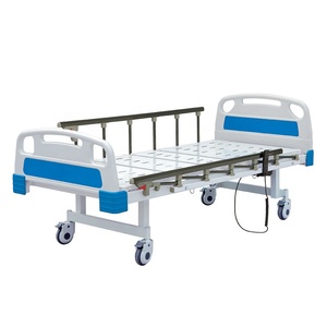 HFMED HF-821 fabrika 2 fonksiyon elektrikli ayarlanabilir ICU hasta yatağı çelik motorlu tıbbi hastane yatakları - Product Image 2