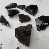 Piedra obsidiana negra natural a la venta