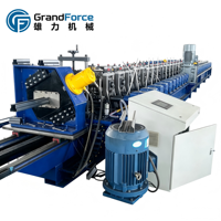 Machine de formage à froid automatique pour profilés de rayonnages à économie d'énergie, contrôle PLC + écran tactile, 16-28 stations, pour la découpe de roulements de moteur
