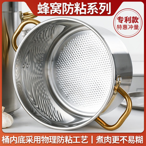 Marmite haute à soupe en acier inoxydable 304 à ailettes, fond épais de 2 mm, pour cuisson commerciale, ébullition d'eau, économie d'énergie - Product Image 4