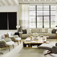 Fauteuil inclinable moderne en velours confortable avec ottoman, chaise d'appoint en bois pour salon, idéal pour la détente - Vente en gros