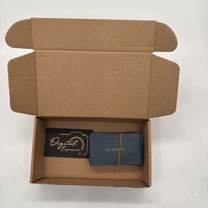 Custom LOGO <b>Brown</b> Mailer Box Corrugated Mailer Carton Shipping Box for E-commerce Folding Packaging Box - Product Image 2