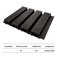 TianGe - Revêtement mural en chêne naturel de haute qualité, absorption acoustique, lambris composite bois-plastique, antistatique, pour usage domestique et commercial