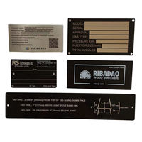Plaque de métal gravée imprimée personnalisée Plaques de signalisation avec logo en métal Plaques d'étiquette Plaques de machine Plaques de nom pour équipement